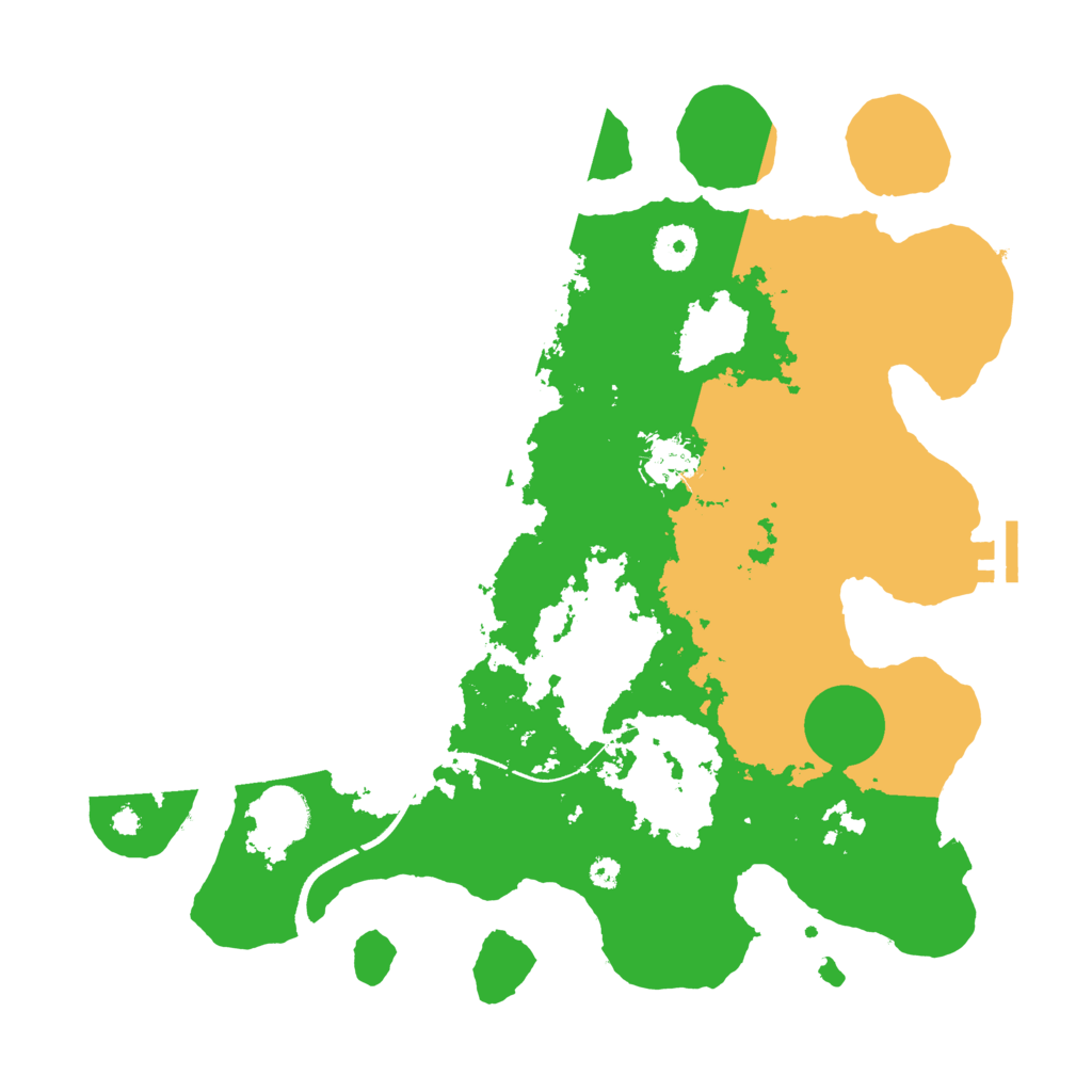 Biome Rust Map: Procedural Map, Size: 3579, Seed: 135791