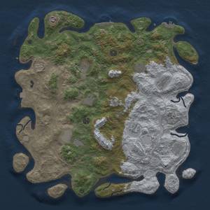 Thumbnail Rust Map: Procedural Map, Size: 4500, Seed: 52242244, 18 Monuments