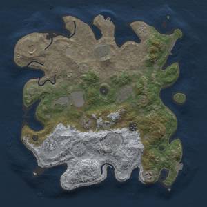 Thumbnail Rust Map: Procedural Map, Size: 3500, Seed: 1258169988, 16 Monuments