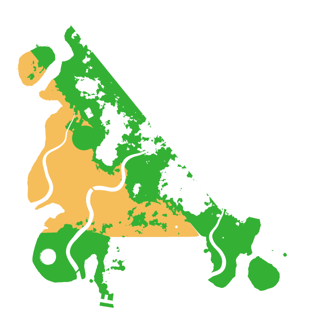 Biome Rust Map: Procedural Map, Size: 3500, Seed: 141610035