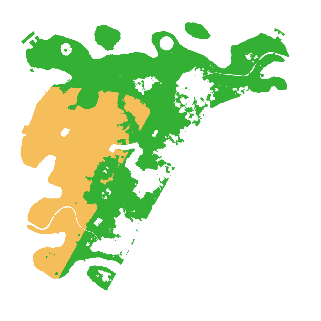 Biome Rust Map: Procedural Map, Size: 4100, Seed: 51657518