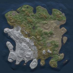 Thumbnail Rust Map: Procedural Map, Size: 3750, Seed: 1060199101, 17 Monuments