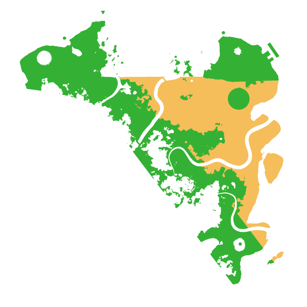 Biome Rust Map: Procedural Map, Size: 3750, Seed: 1060199101