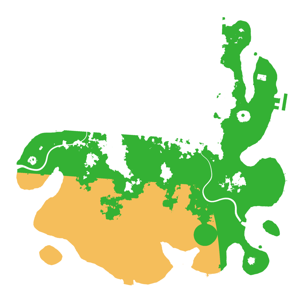 Biome Rust Map: Procedural Map, Size: 3600, Seed: 4115707