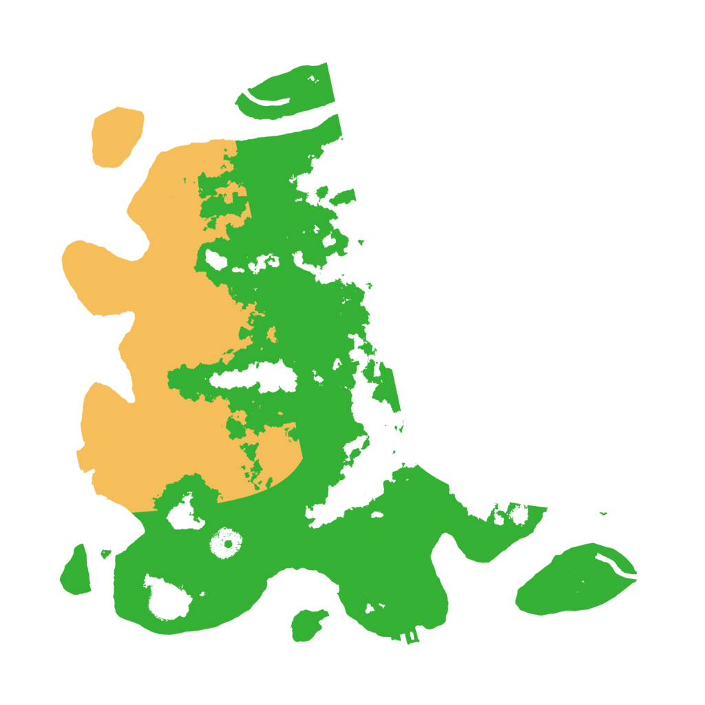 Biome Rust Map: Procedural Map, Size: 3500, Seed: 421658495