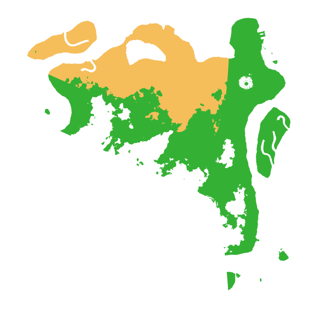 Biome Rust Map: Procedural Map, Size: 3500, Seed: 2137895983