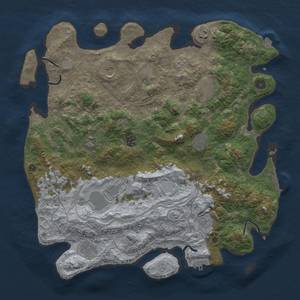 Thumbnail Rust Map: Procedural Map, Size: 4250, Seed: 1914391174, 19 Monuments