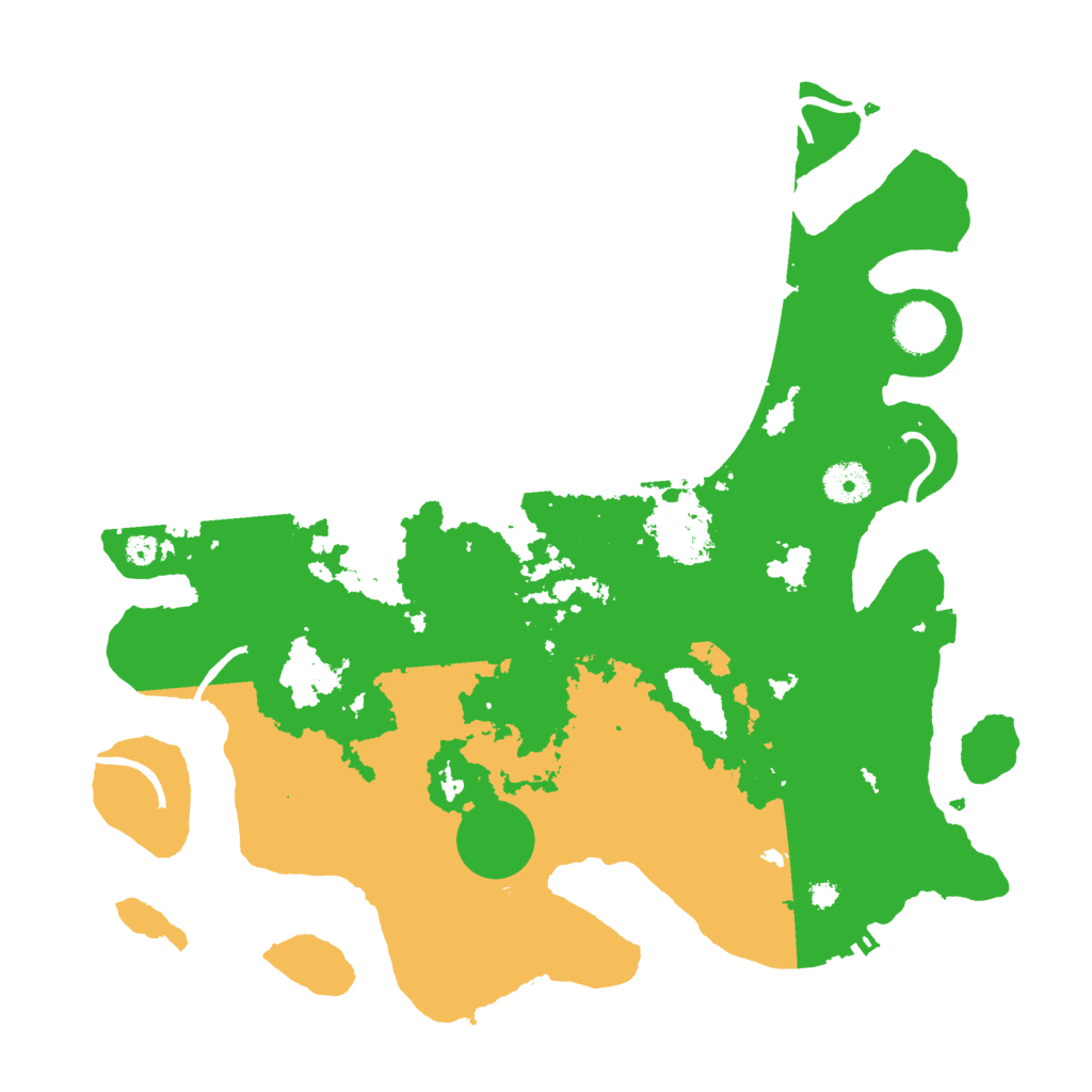 Biome Rust Map: Procedural Map, Size: 3700, Seed: 1888556408