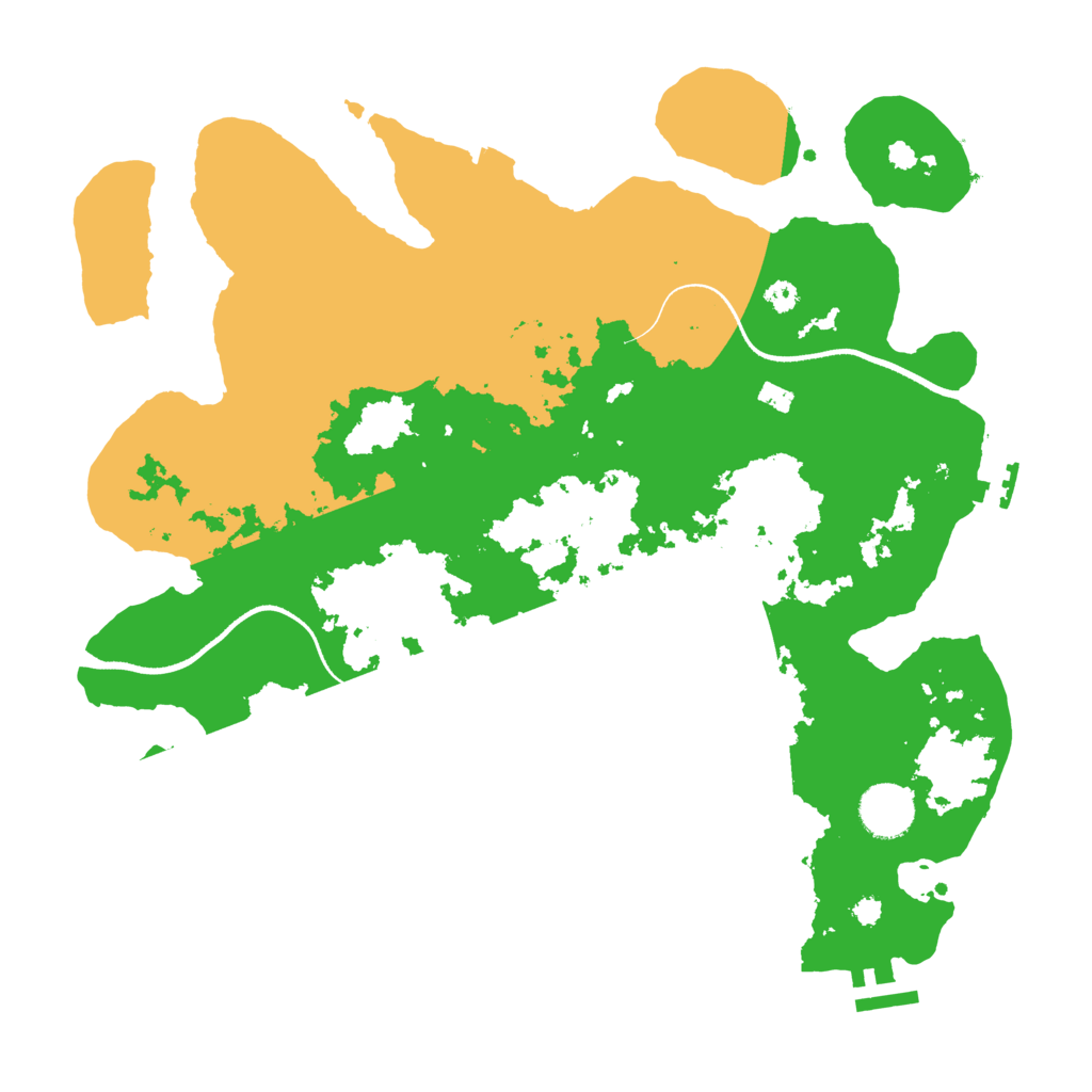 Biome Rust Map: Procedural Map, Size: 3500, Seed: 102023