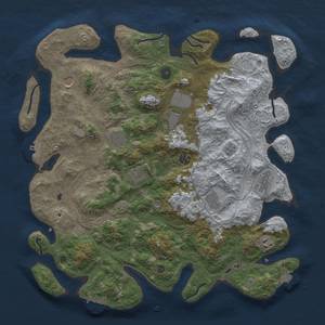 Thumbnail Rust Map: Procedural Map, Size: 4250, Seed: 789127615, 17 Monuments