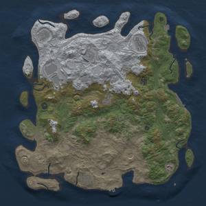 Thumbnail Rust Map: Procedural Map, Size: 4500, Seed: 3214305, 19 Monuments