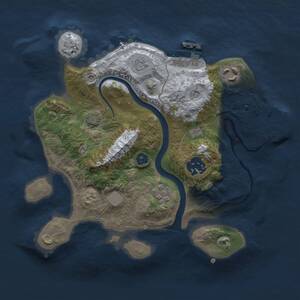 Thumbnail Rust Map: Procedural Map, Size: 2500, Seed: 1067506834, 9 Monuments