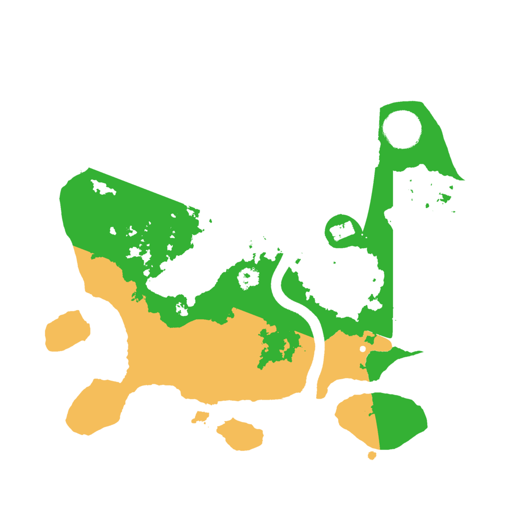 Biome Rust Map: Procedural Map, Size: 2500, Seed: 1067506834