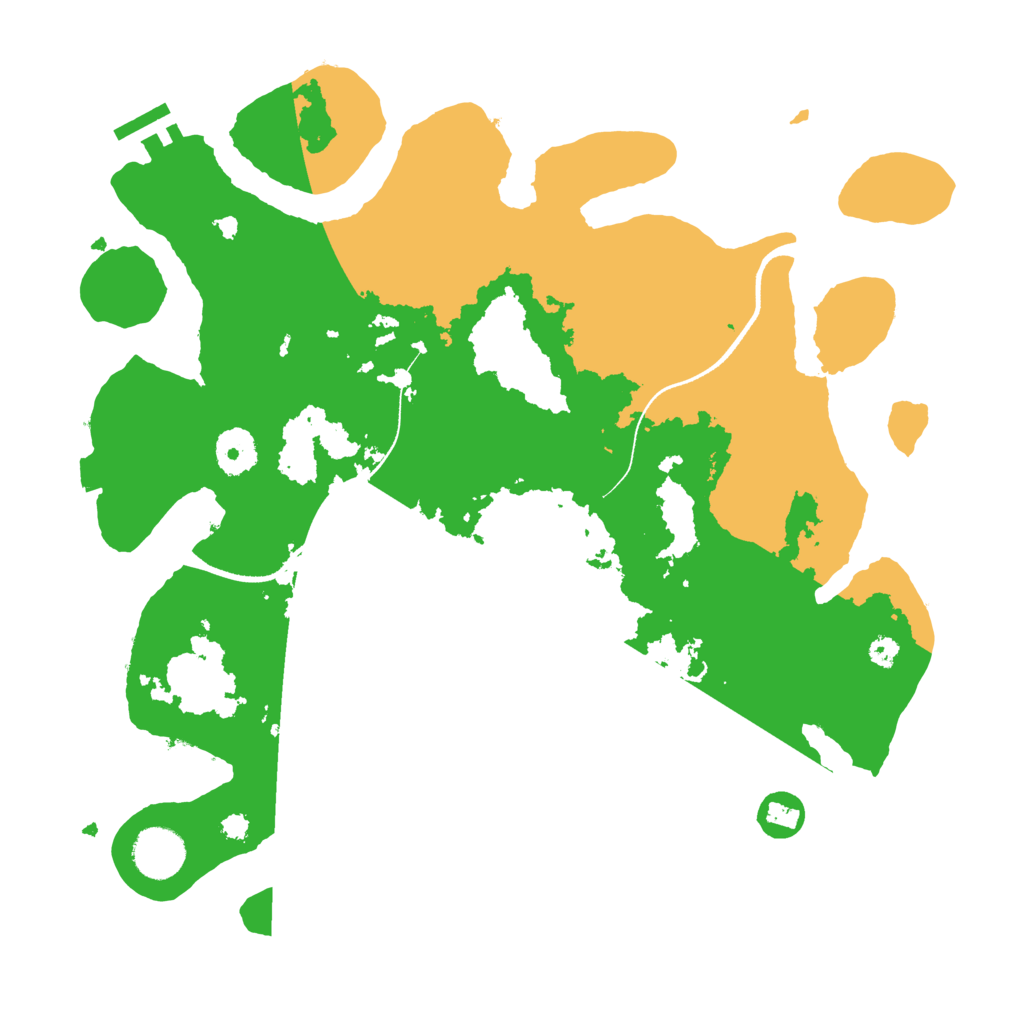 Biome Rust Map: Procedural Map, Size: 3500, Seed: 62254313