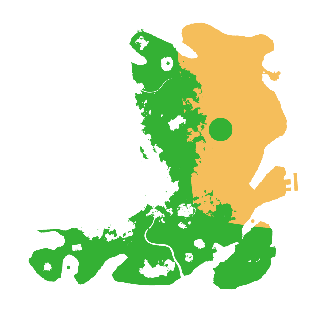 Biome Rust Map: Procedural Map, Size: 3550, Seed: 27366532