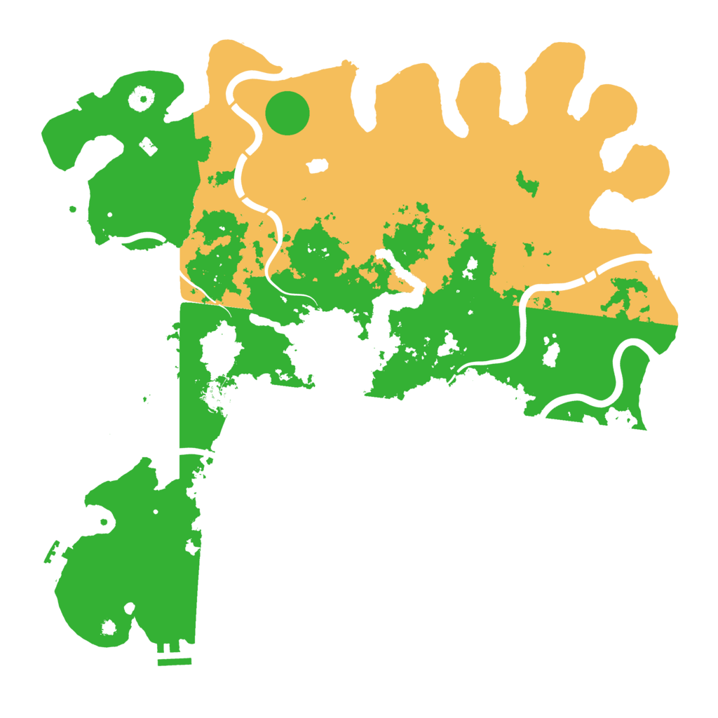 Biome Rust Map: Procedural Map, Size: 4300, Seed: 80549752