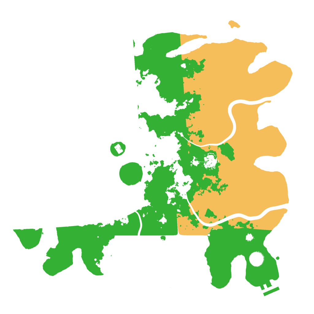Biome Rust Map: Procedural Map, Size: 3800, Seed: 9696777