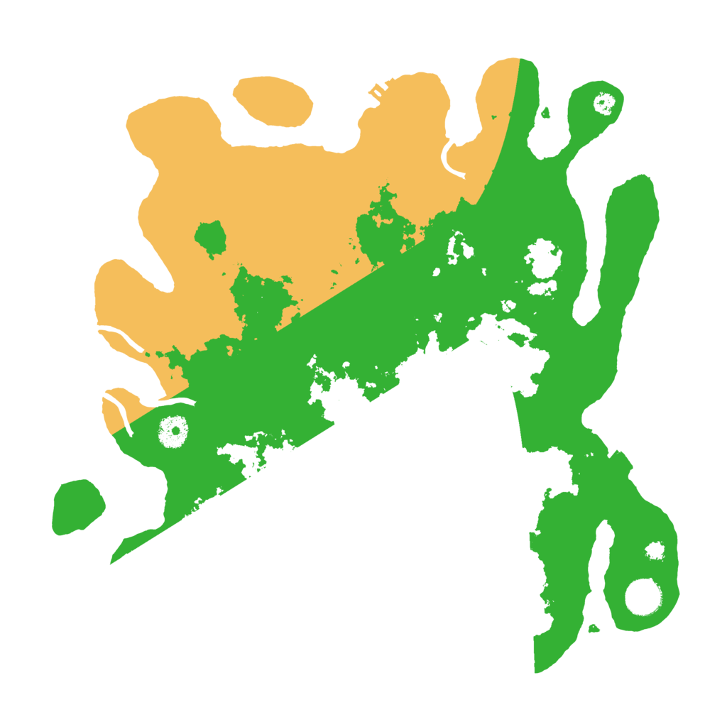 Biome Rust Map: Procedural Map, Size: 3500, Seed: 52909171