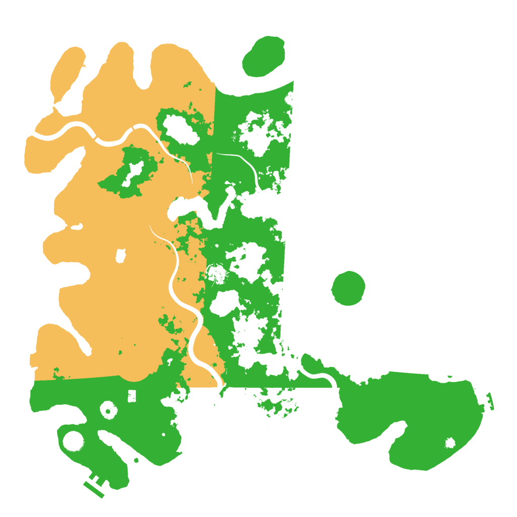 Biome Rust Map: Procedural Map, Size: 4450, Seed: 25663