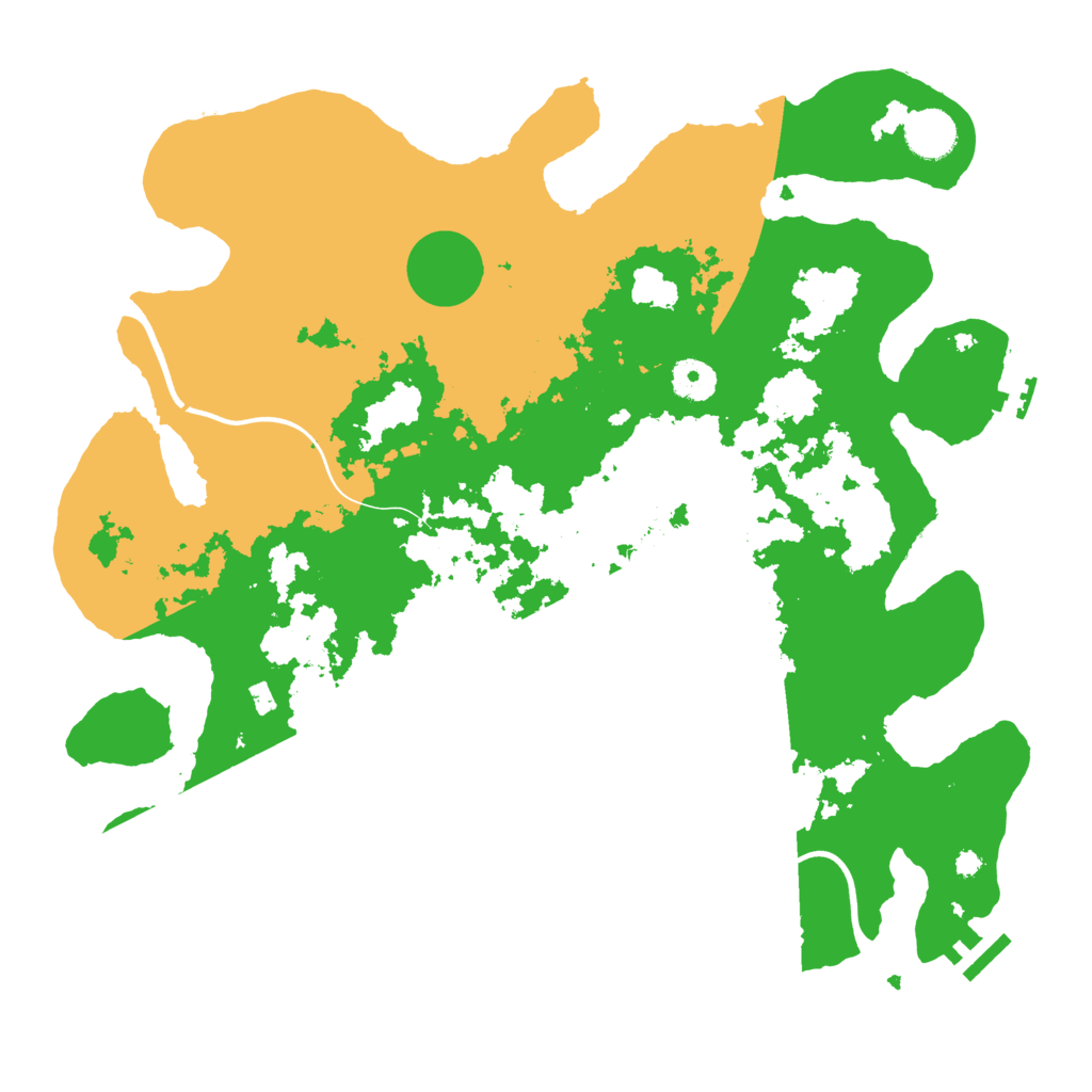 Biome Rust Map: Procedural Map, Size: 3800, Seed: 86795
