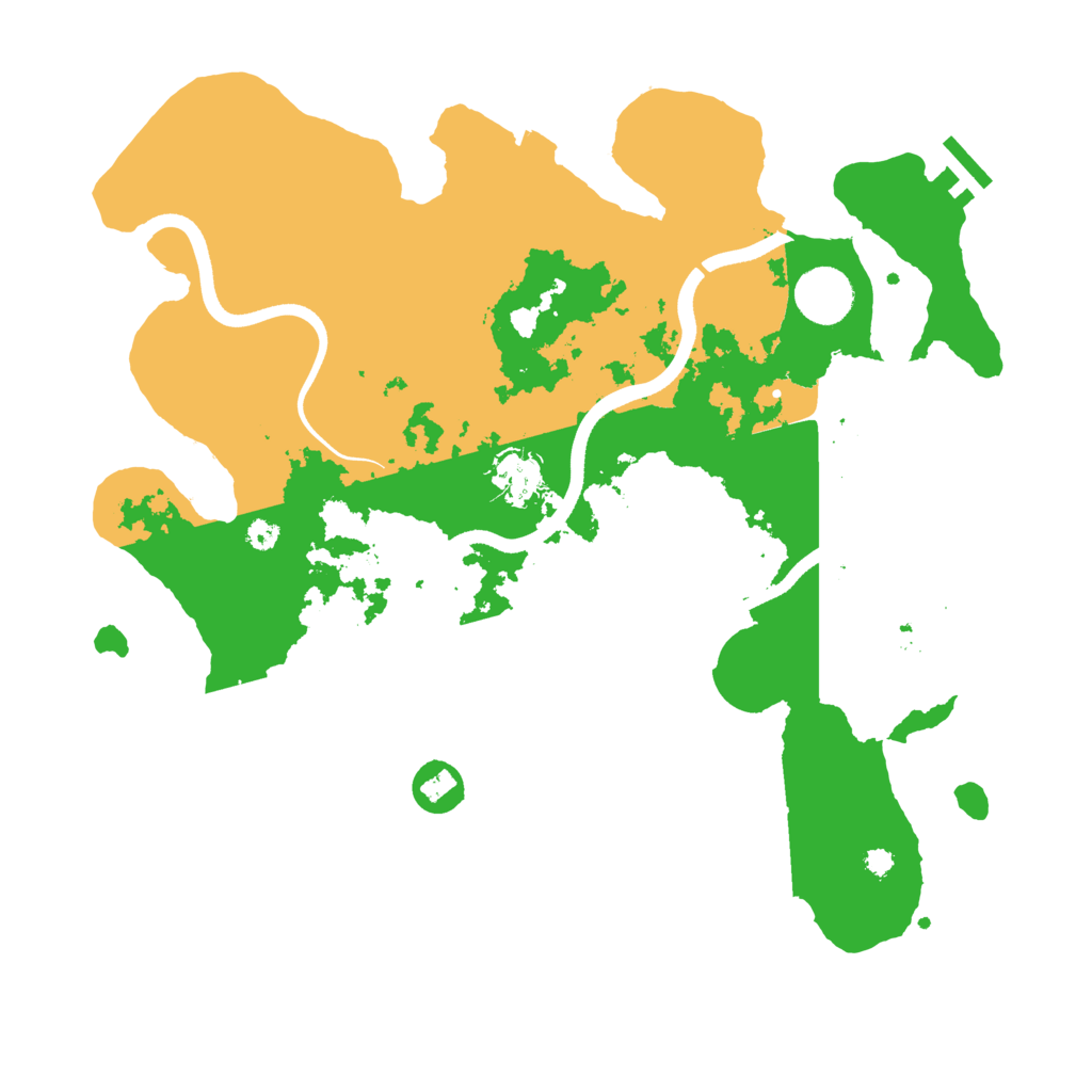 Biome Rust Map: Procedural Map, Size: 3580, Seed: 84532
