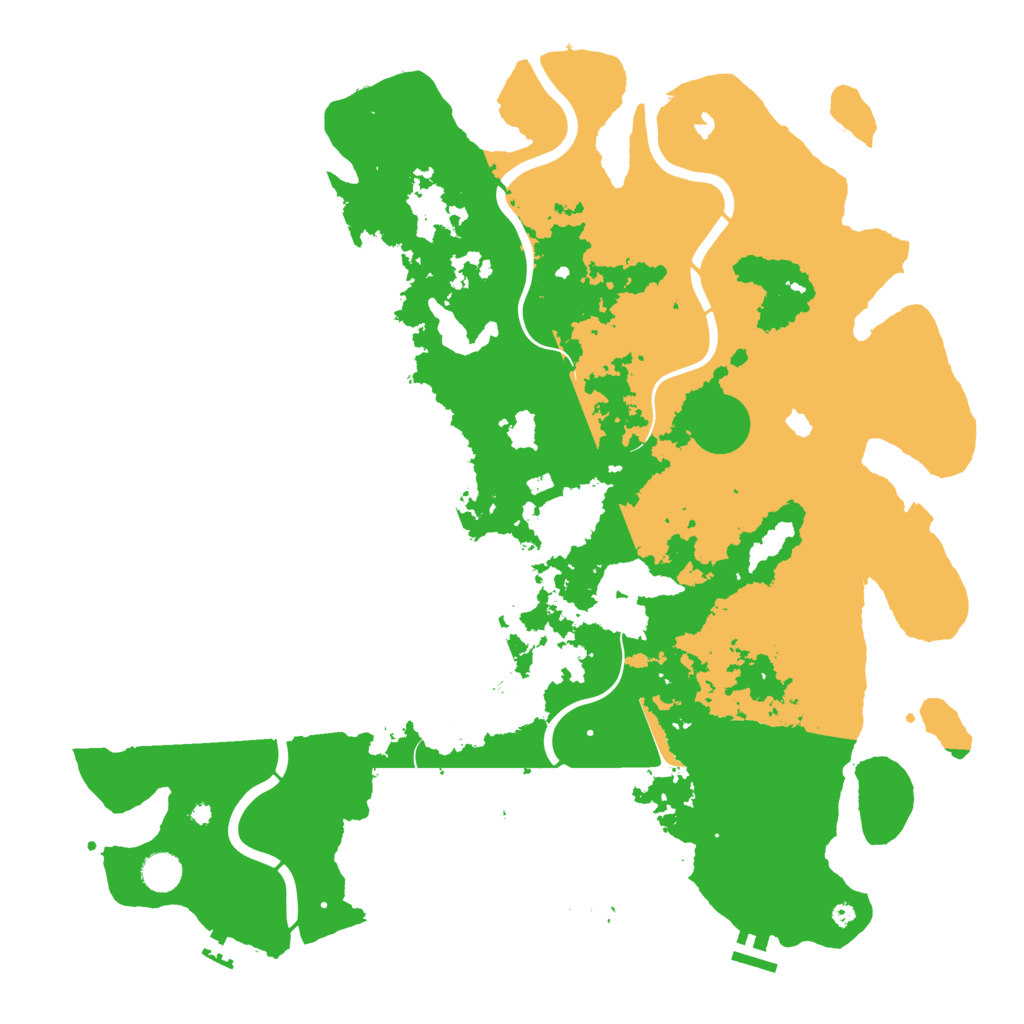 Biome Rust Map: Procedural Map, Size: 4500, Seed: 1275536760