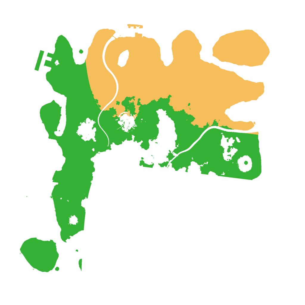 Biome Rust Map: Procedural Map, Size: 3000, Seed: 1258274357