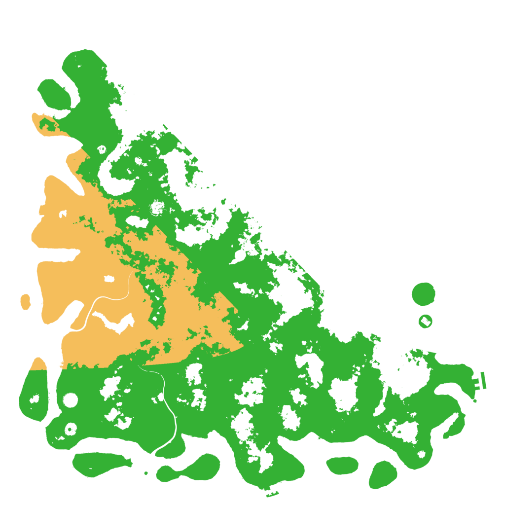 Biome Rust Map: Procedural Map, Size: 6000, Seed: 891219
