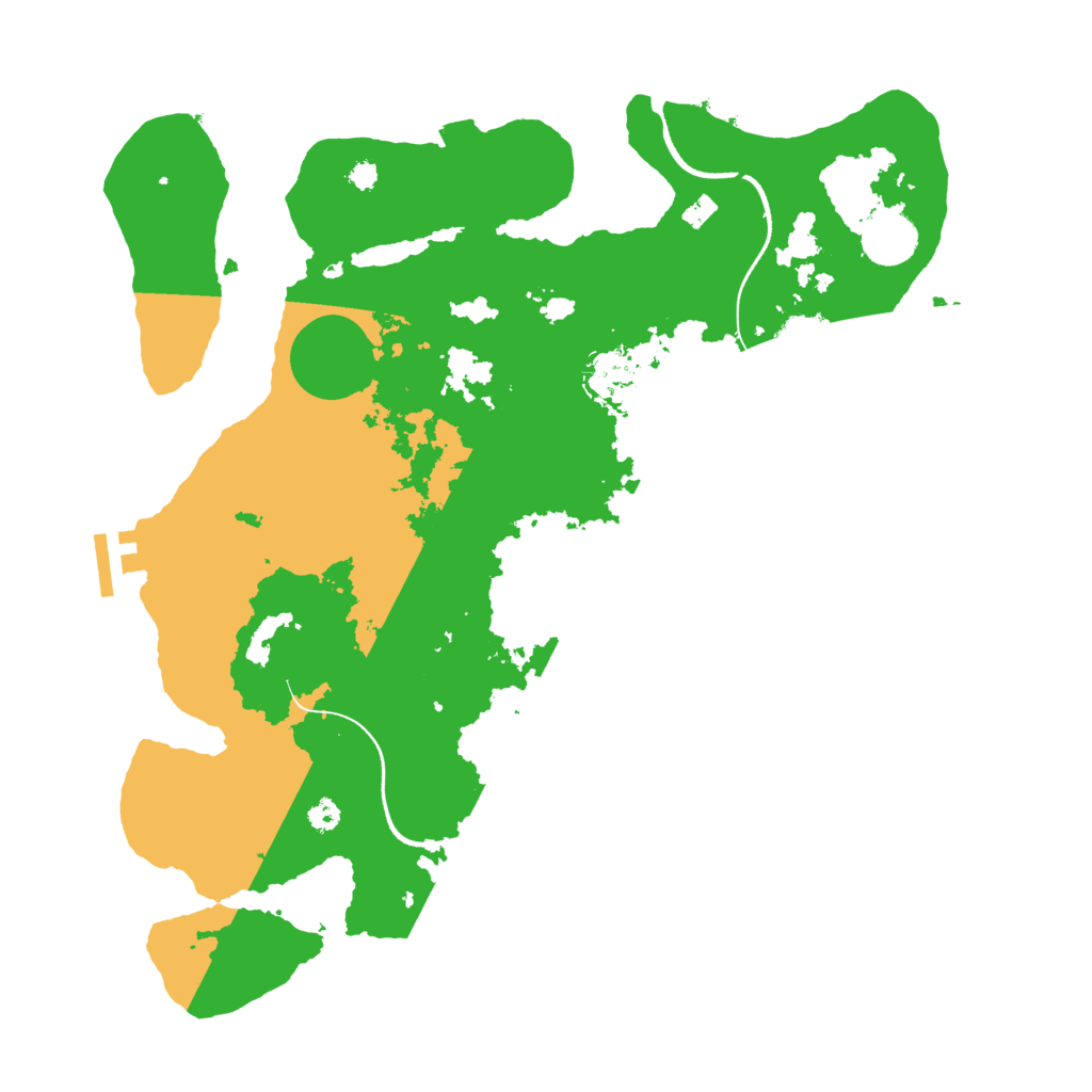 Biome Rust Map: Procedural Map, Size: 3500, Seed: 852127028