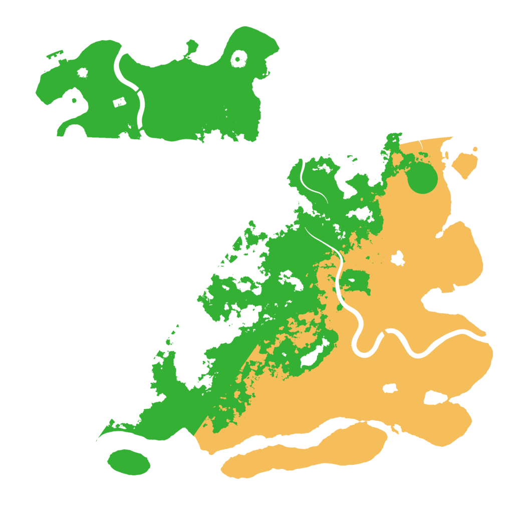 Biome Rust Map: Procedural Map, Size: 4500, Seed: 848618