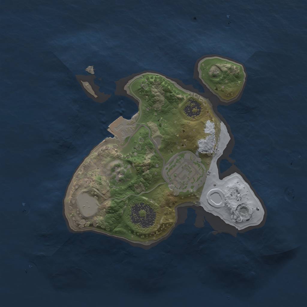 Rust Map: Procedural Map, Size: 1800, Seed: 823020956, 4 Monuments