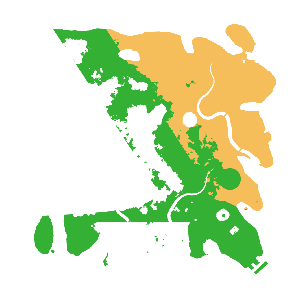 Biome Rust Map: Procedural Map, Size: 3600, Seed: 243300108