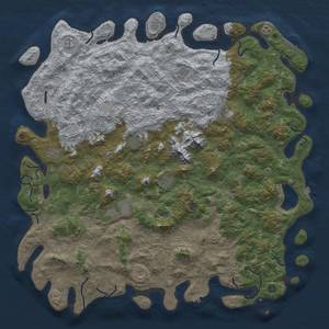 Thumbnail Rust Map: Procedural Map, Size: 6000, Seed: 510232489, 19 Monuments