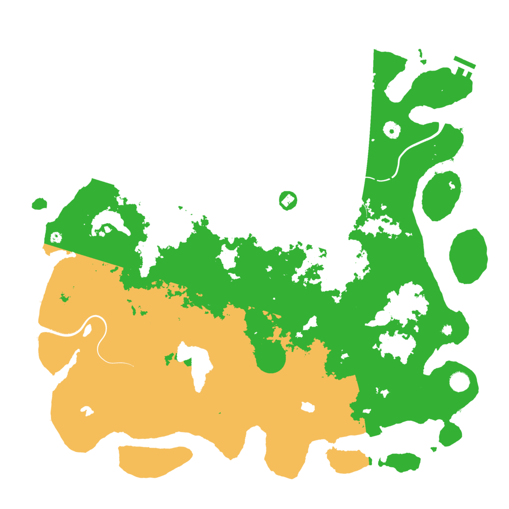 Biome Rust Map: Procedural Map, Size: 4500, Seed: 1223334444