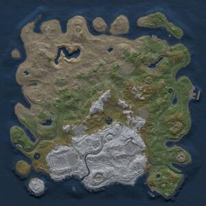 Thumbnail Rust Map: Procedural Map, Size: 4500, Seed: 1171975494, 16 Monuments