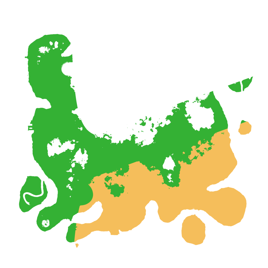 Biome Rust Map: Procedural Map, Size: 3550, Seed: 87515761