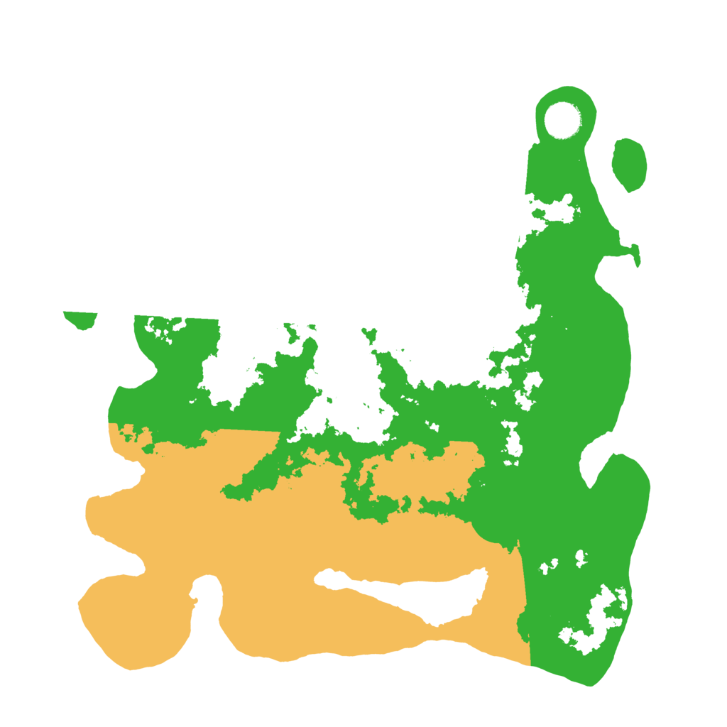 Biome Rust Map: Barren, Size: 3500, Seed: 18