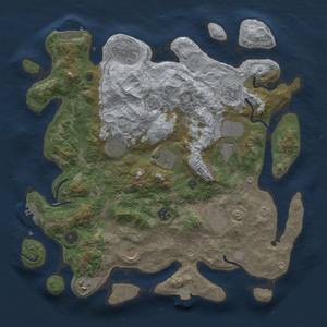 Thumbnail Rust Map: Procedural Map, Size: 3850, Seed: 49216863, 18 Monuments