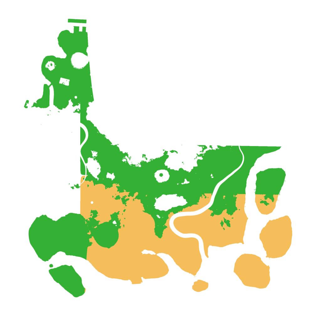 Biome Rust Map: Procedural Map, Size: 3500, Seed: 2072951191