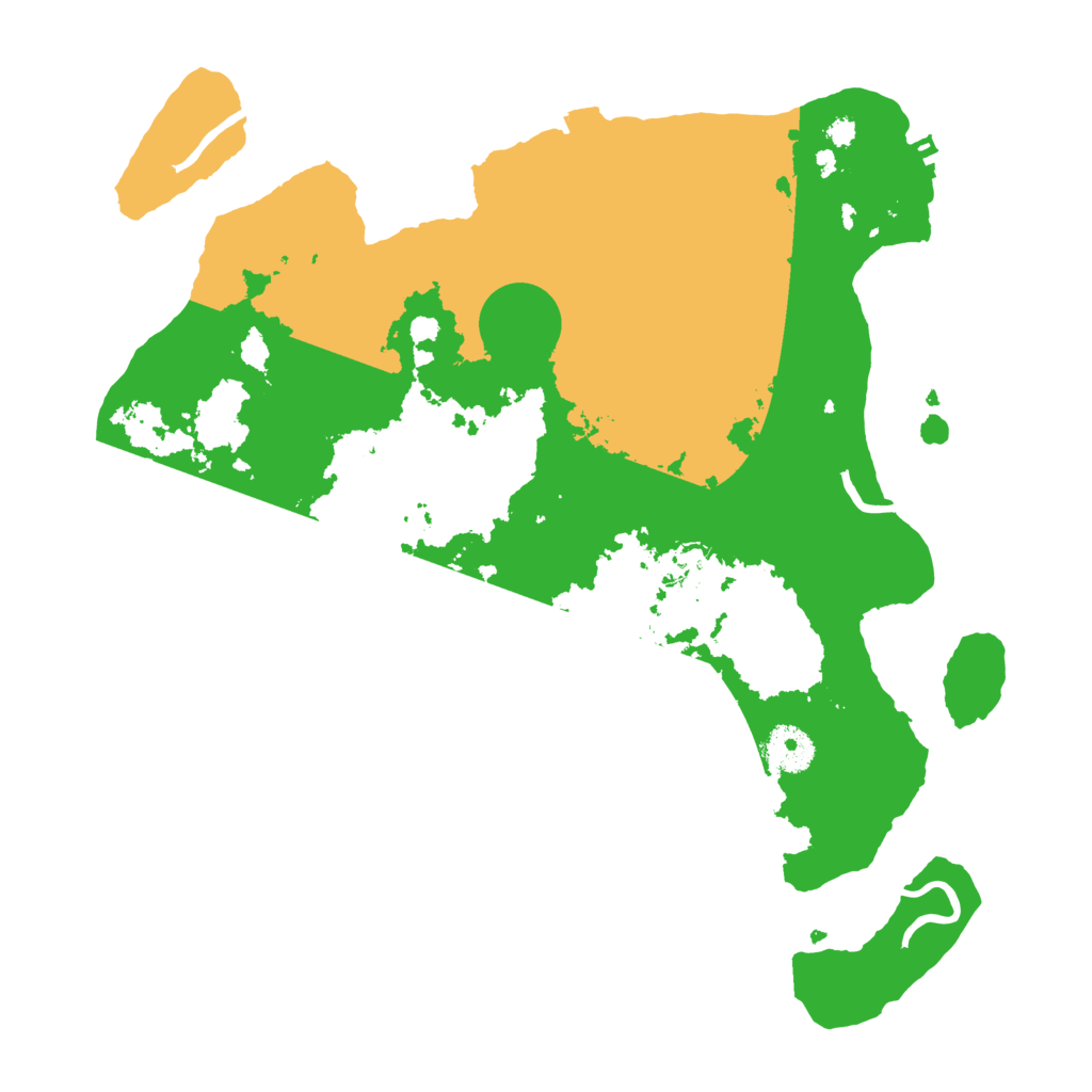 Biome Rust Map: Procedural Map, Size: 3500, Seed: 23100521