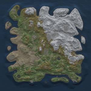 Thumbnail Rust Map: Procedural Map, Size: 4250, Seed: 1134669397, 17 Monuments