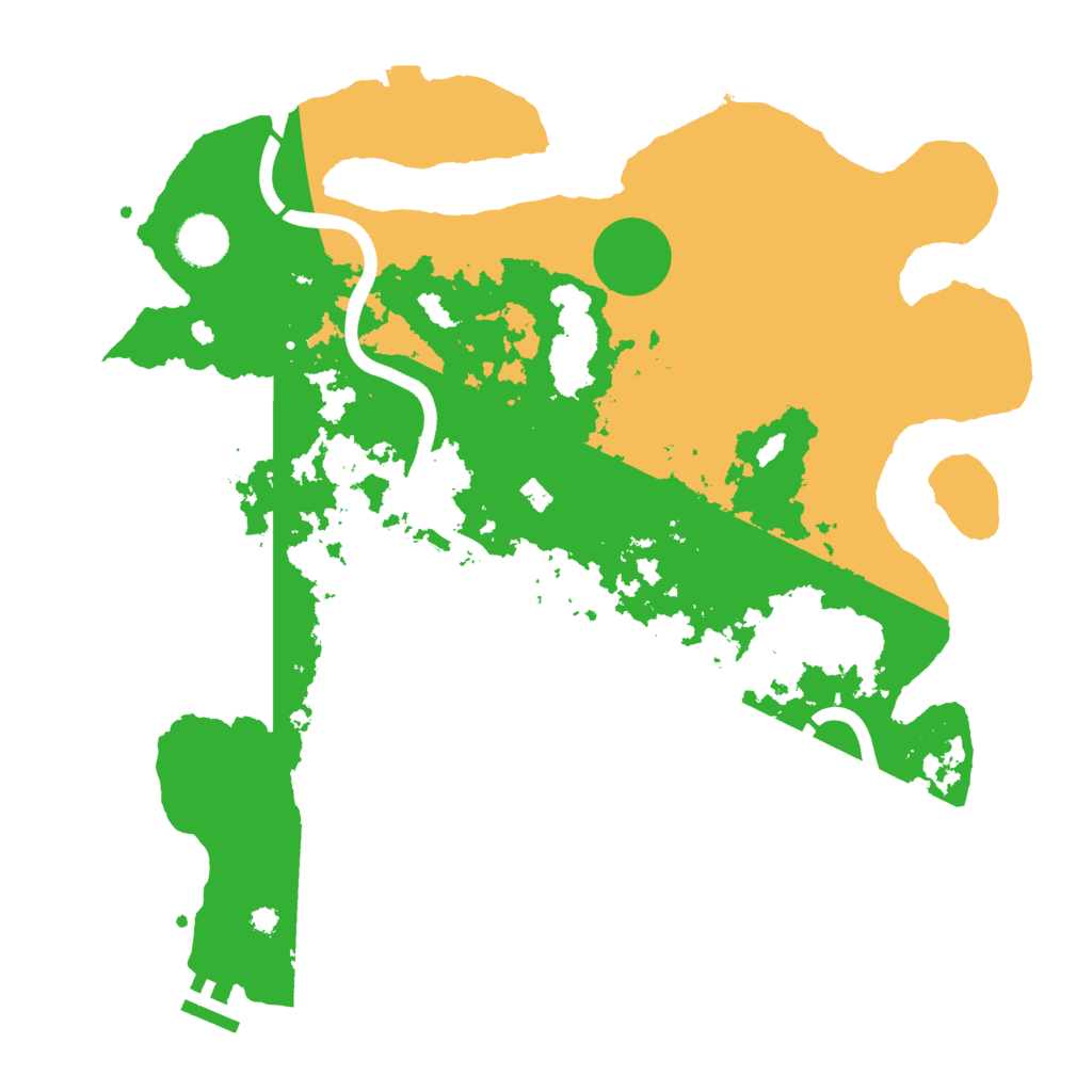 Biome Rust Map: Procedural Map, Size: 3700, Seed: 370625316