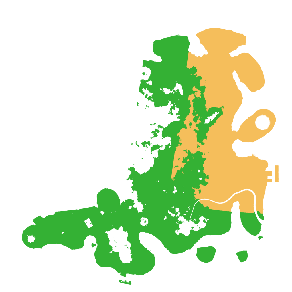 Biome Rust Map: Procedural Map, Size: 3500, Seed: 1252796405
