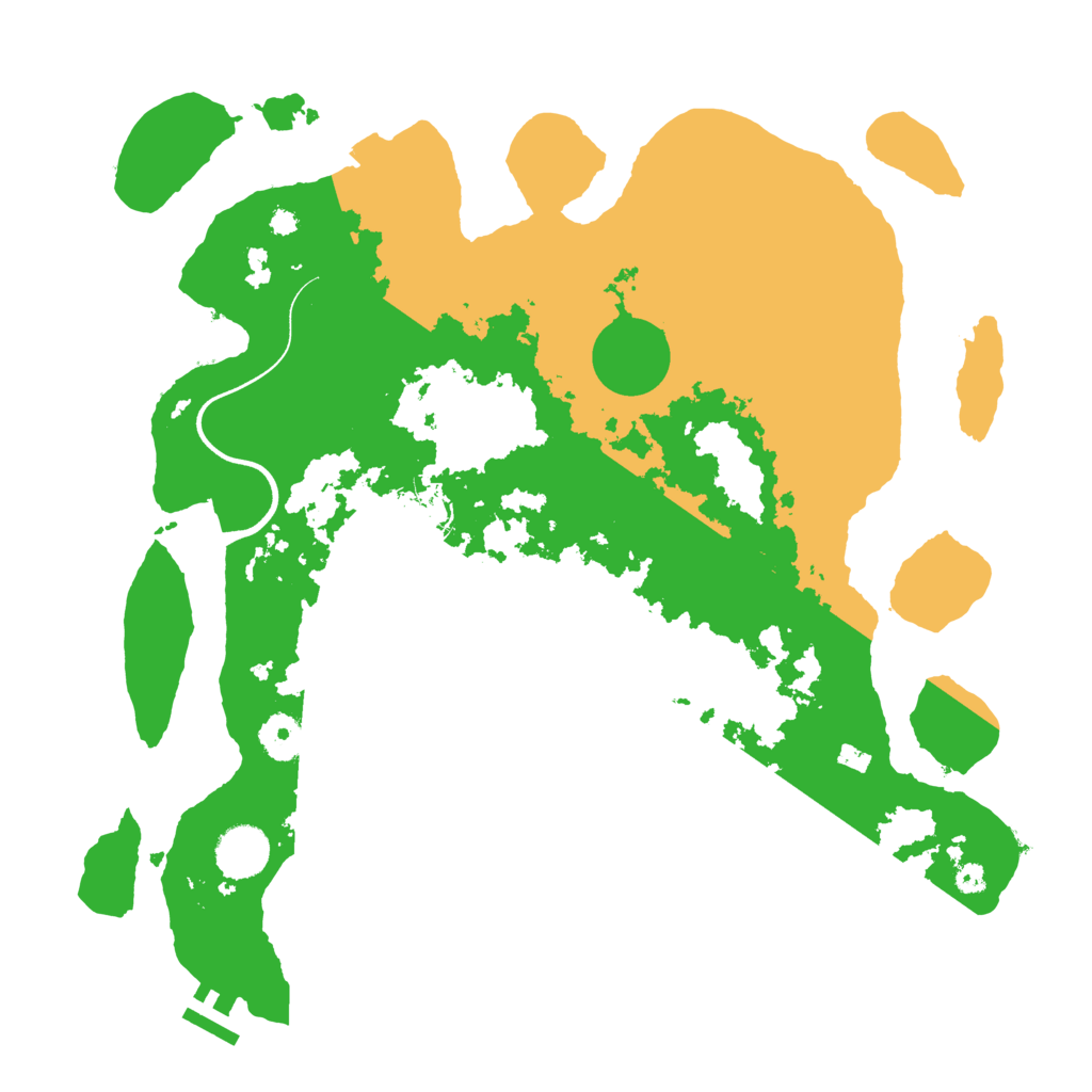 Biome Rust Map: Procedural Map, Size: 3700, Seed: 484621883