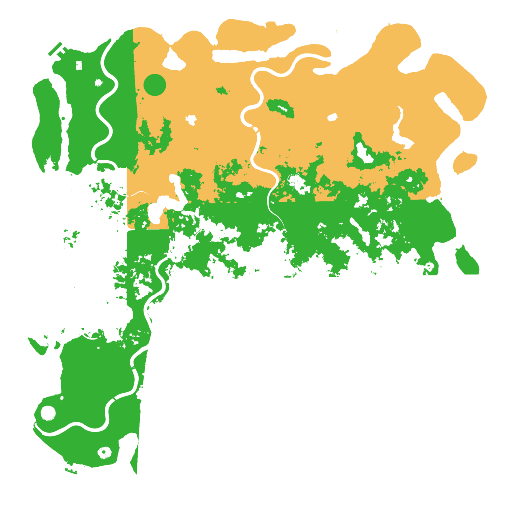 Biome Rust Map: Procedural Map, Size: 6000, Seed: 98531