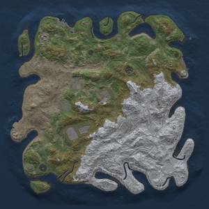 Thumbnail Rust Map: Procedural Map, Size: 4250, Seed: 1223122223, 16 Monuments