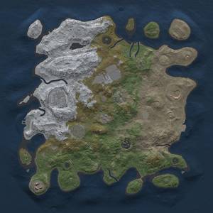 Thumbnail Rust Map: Procedural Map, Size: 3500, Seed: 10052023, 14 Monuments