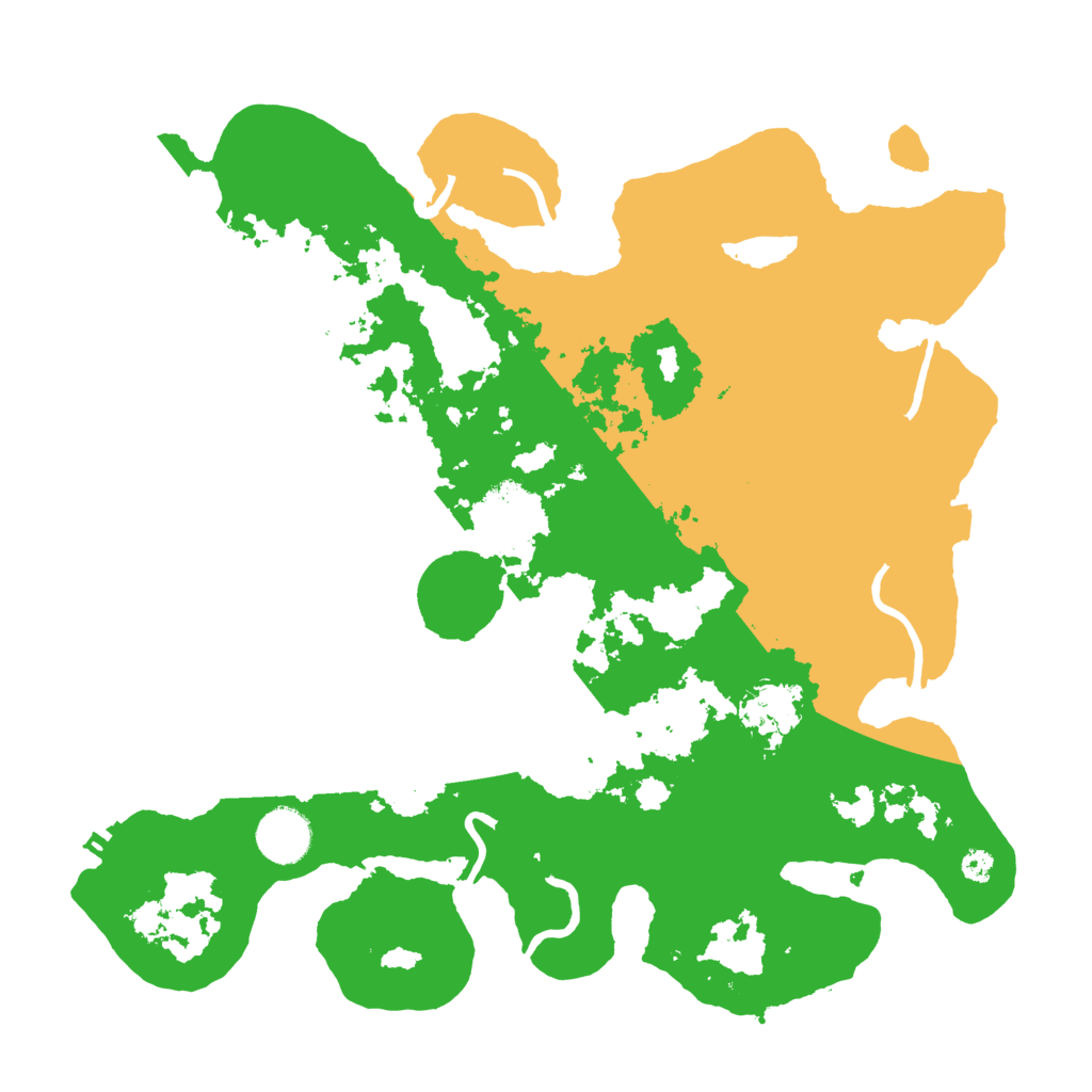 Biome Rust Map: Procedural Map, Size: 3500, Seed: 230874392