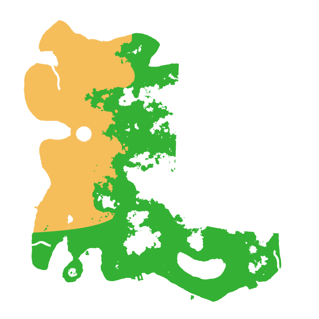 Biome Rust Map: Procedural Map, Size: 3700, Seed: 412122