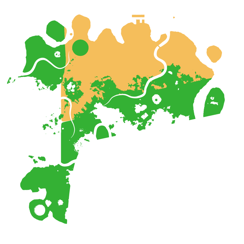 Biome Rust Map: Procedural Map, Size: 3950, Seed: 70617080